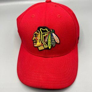 Chicago Blackhawks NHL Hat Reebok Strap back Cap Red‎ Men